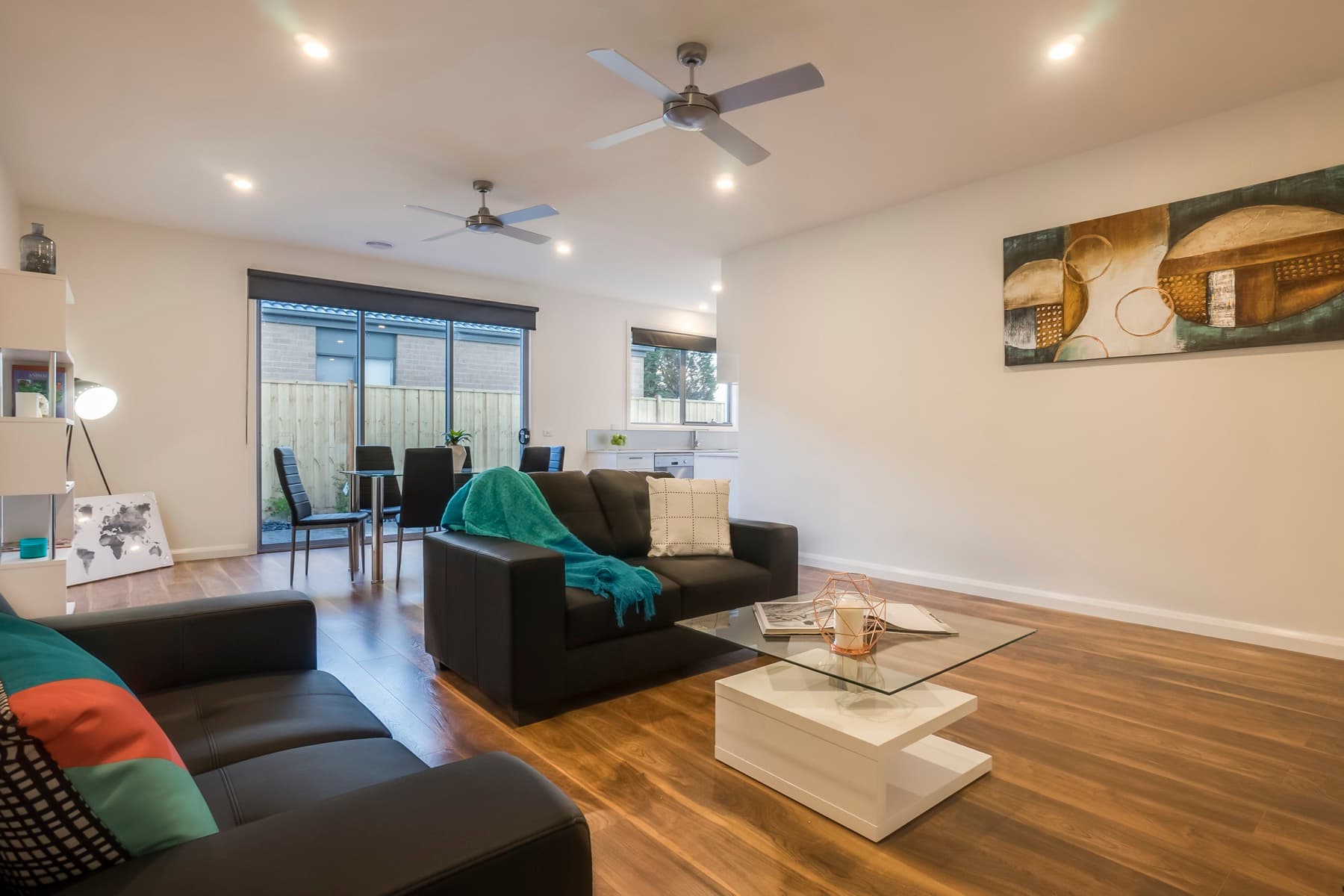 The lounge, staged