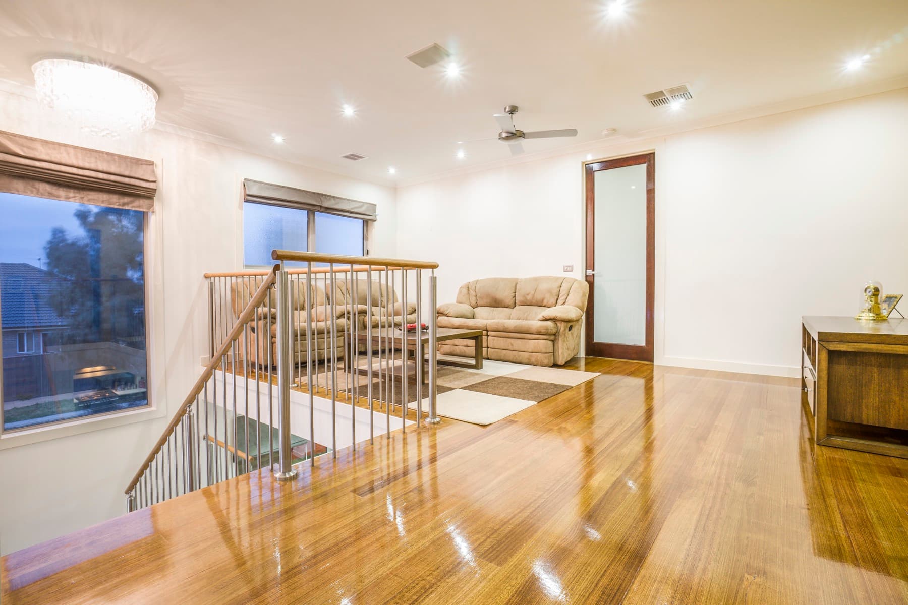 The upstairs retreat