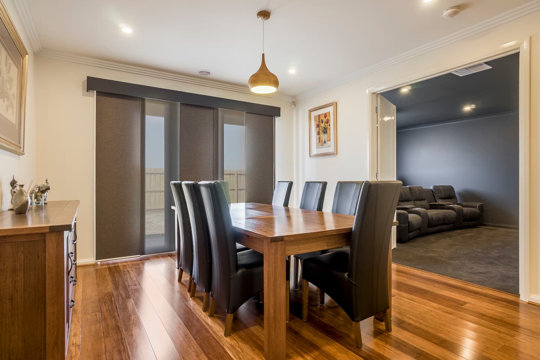 The dining room